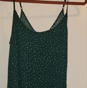 MSBASIC   Mini Dress Green white Polka Dot SIZE XL